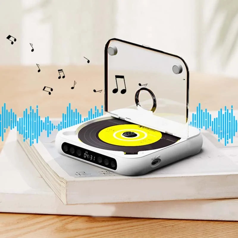 Mini CD Player Retro Look - Portable & Bluetooth
