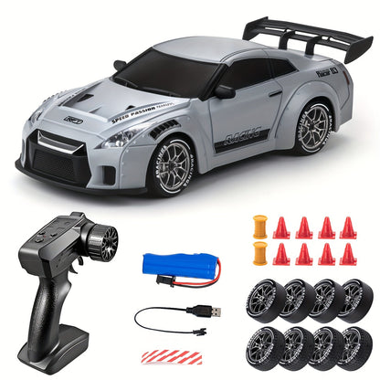 1:24 RC Drift Car | 4WD, LED Wheels & USB Rechargeable for Indoor and Outdoor Racing Fun