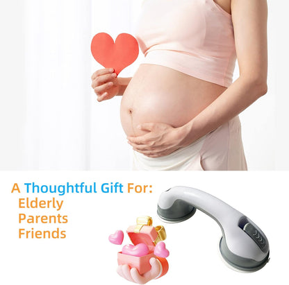Grab Handles for the Elderly | Suction Grab Bar for Bathroom & Shower | Toilet Aids for Seniors | No-Drilling Safety Rail