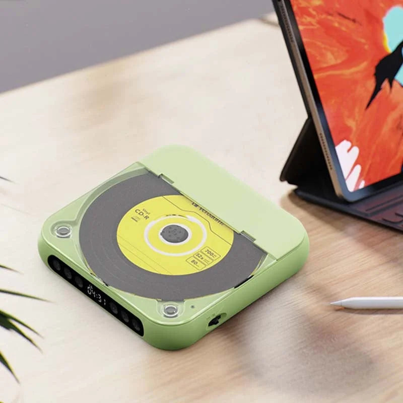 Mini CD Player Retro Look - Portable & Bluetooth