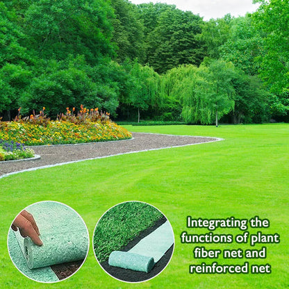 Biodegradable Netted Grass Seed Mat | All-in-One Growth System for Quick Germination in Sun, Shade & Slopes