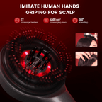 Scalp Massaging Brush with Red Light Therapy | Promotes Hair Growth & Relieves Scalp Tension for Healthier Hair