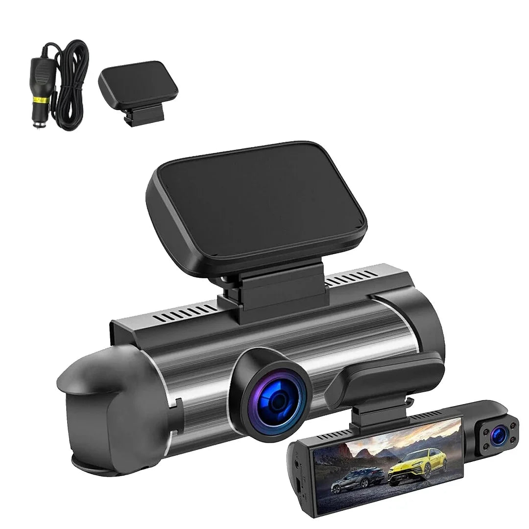 Dual Dashboard Camera For Car - Front & Rear In Car