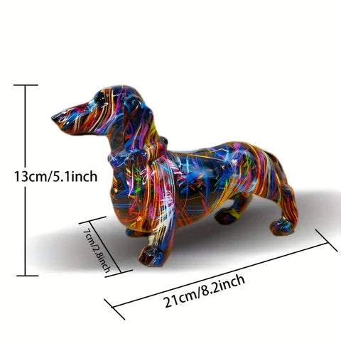 Decorative Dachshund Figurine – Porcelain Sausage Dog Gift for Dog Lovers