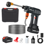 Hand Held Pressure Cleaner - Cordless Power Washer Kit with 6 Spray Modes, 300W Motor, Portable Pressure Cleaner for Car, Patio, Garden