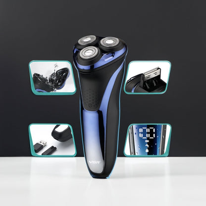 Men’s Waterproof Electric Shaver | 3D Flexible Heads, Fast Charging & Ideal for Daily Grooming