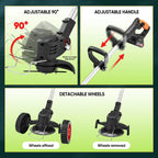 Heavy Duty Strimmer With Blades - Lawn Line Trimmer