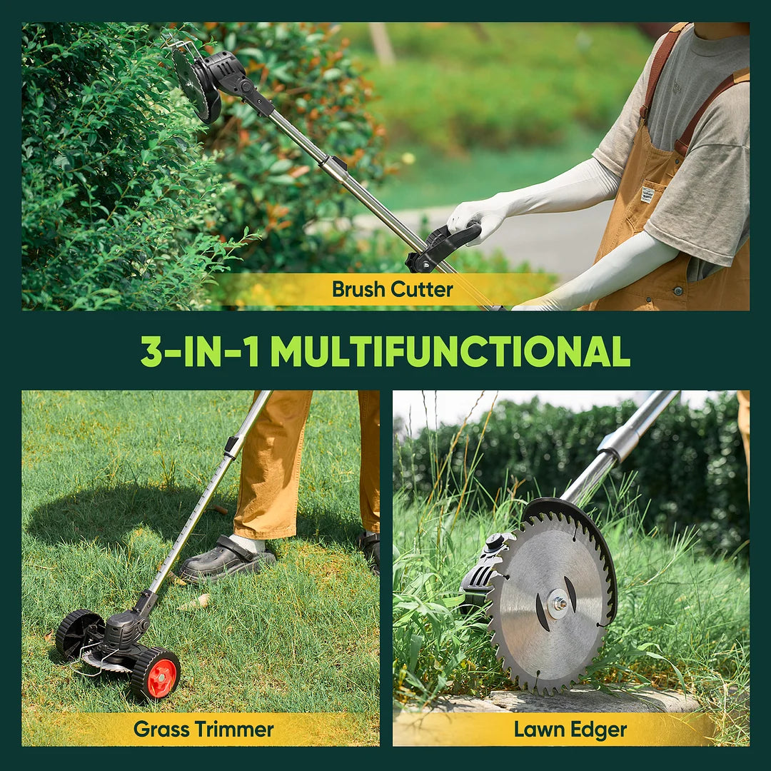 Heavy Duty Strimmer With Blades - Lawn Line Trimmer