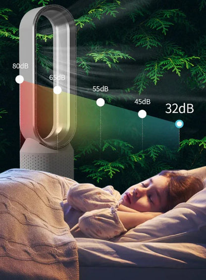 Bladeless Air Cooler & Purifier – 3-in-1 Tower Fan with 8-Speed Cooling | Quiet, Portable Fan for Bedroom & Home Office UK