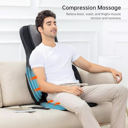 Shiatsu Back Massager with Heat | Ergonomic, Portable & Ideal for Home or Office Relaxation