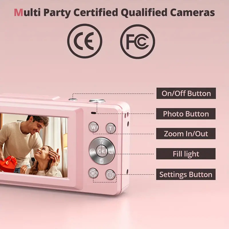 Vintage Digital Camera — Retro Style with 1080P Video & Lightweight Design
