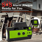 All-In-One Emergency Radio | 4000mAh Battery, Solar & Hand Crank Charging for Outdoor Adventures and Emergency Preparedness