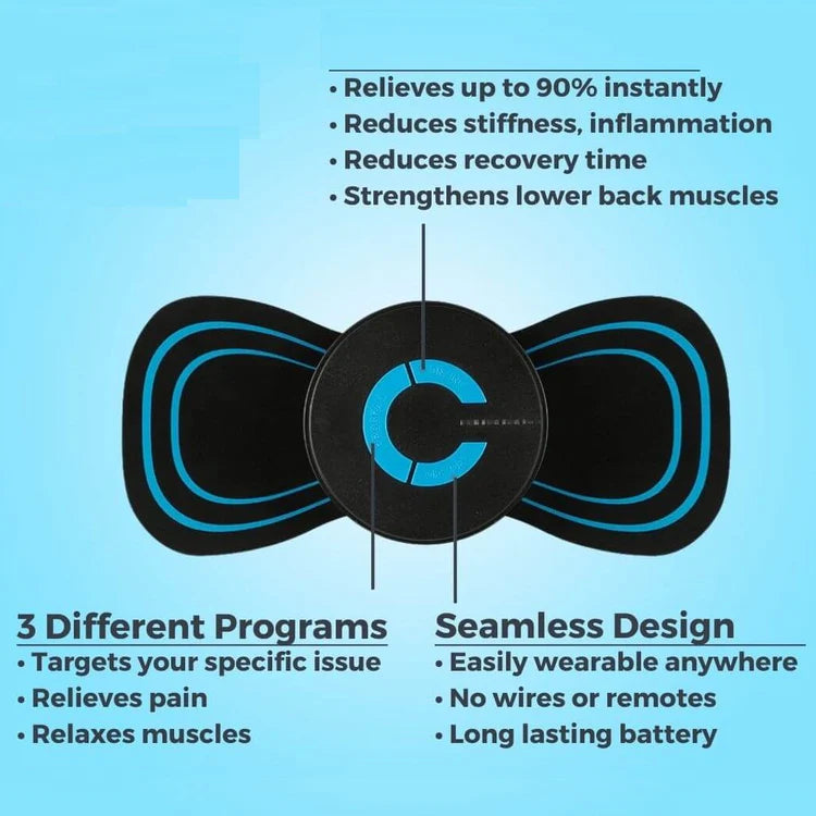 Strong Painkillers for Lower Back Pain - Back Massager with Heat & TENS Relief