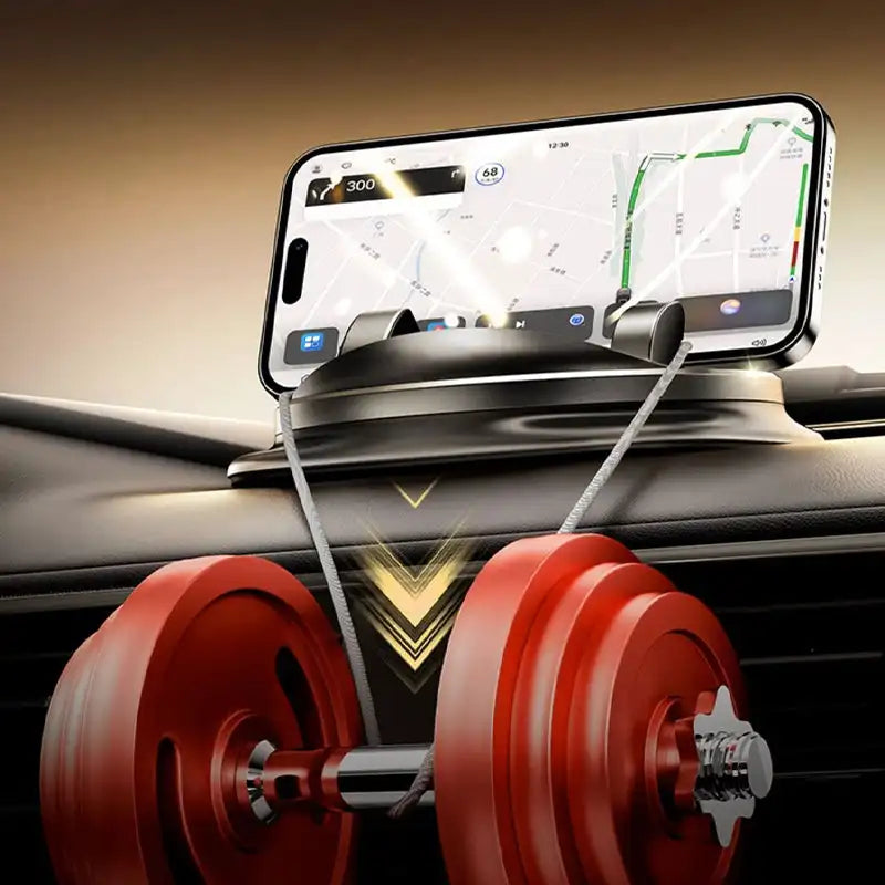 Car Phone Mount 360° Rotating – Adjustable Dashboard & Air-Vent Mobile Holder