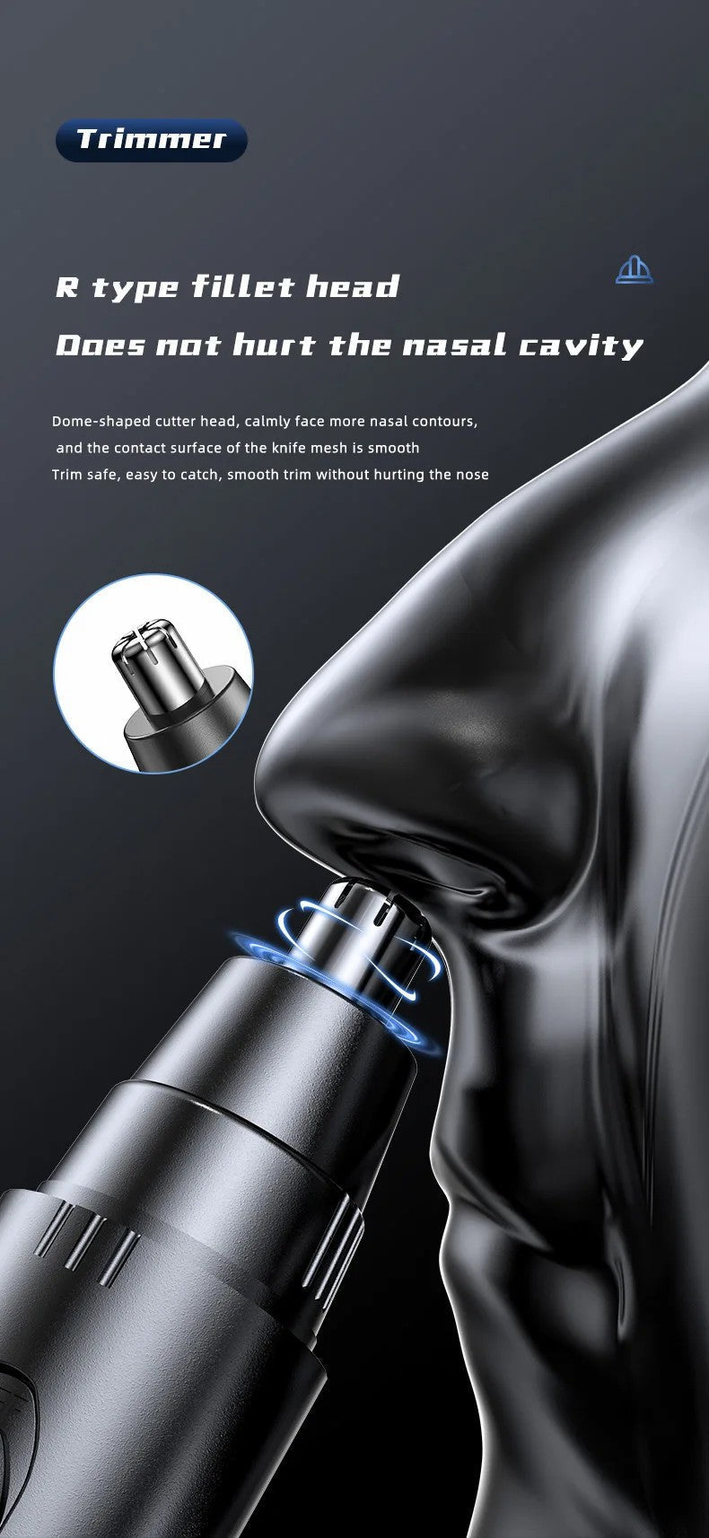 Ear and Nose Clippers – Rechargeable Precision Trimmer for Men & Women