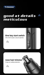 Ear and Nose Clippers – Rechargeable Precision Trimmer for Men & Women