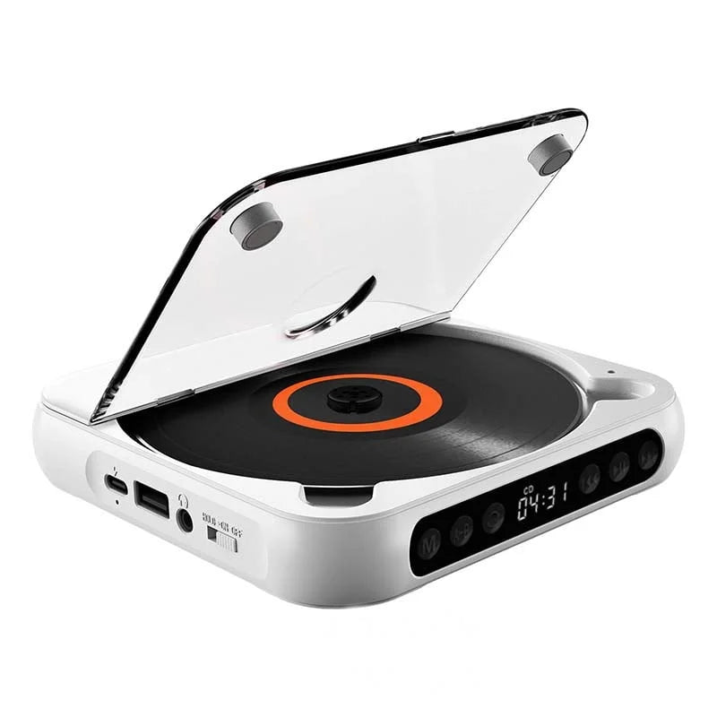 Mini CD Player Retro Look - Portable & Bluetooth