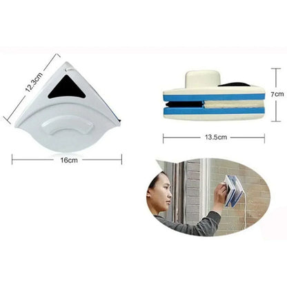 Dual-Sided Magnetic Window Cleaner | Streak-Free, Efficient & Ideal for Hard-to-Reach Windows (3-8mm)