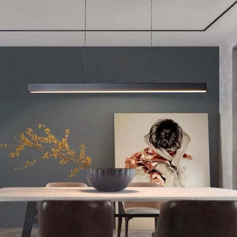 LED Pendant Light Fixture - Industrial Style with Adjustable Height - Perfect for Kitchen, Dining Room, and Loft Spaces