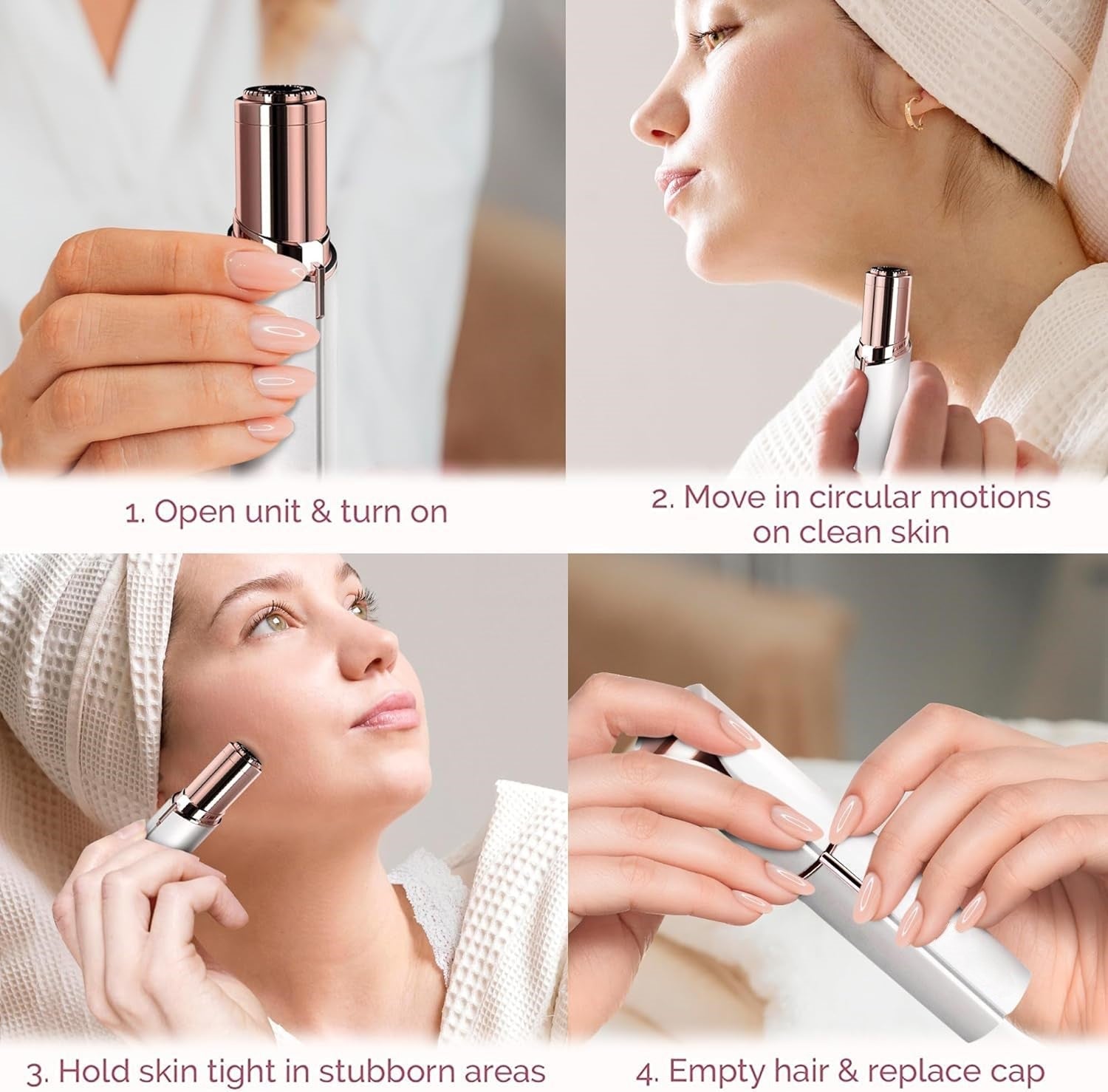 Facial Hair Remover | Painless, Compact & Ideal for Daily Use and Quick Touch-Ups