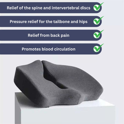 Orthopedic Pressure Relief Pillow | Contoured Design for Back and Neck Support at Home or Travel