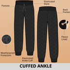 Waterproof Fleece Lined Thermal Trousers – Mens & Womens Outdoor Cargo Work Pants | Warm, Windproof & Durable