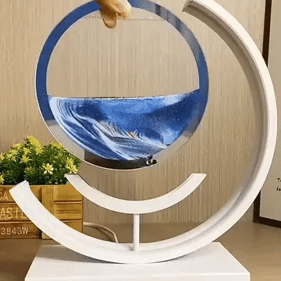 Illuminated Sand Art | Dynamic, Stress-Reducing Decor for Living Room, Bedroom & Office | Accessories for Lounge Room
