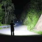 100,000 Lumen Rechargeable LED Flashlight | Waterproof, Impact-Resistant & Ideal for Hiking, Emergencies & Power Outages