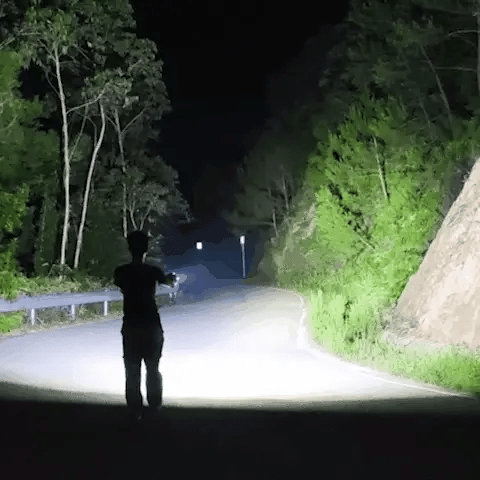 100,000 Lumen Rechargeable LED Flashlight | Waterproof, Impact-Resistant & Ideal for Hiking, Emergencies & Power Outages