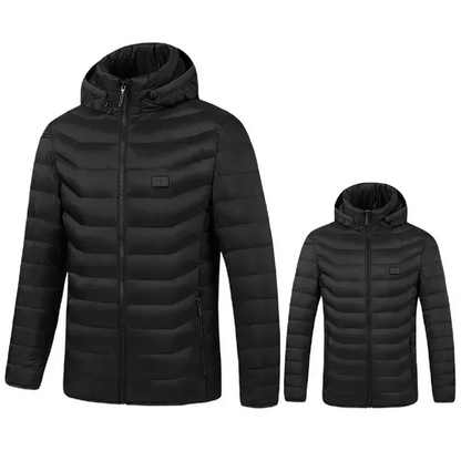 Unisex Waterproof Electric Heated Jacket | 21 Heating Zones, Lightweight & Ideal for Outdoor Activities in Cold Weather