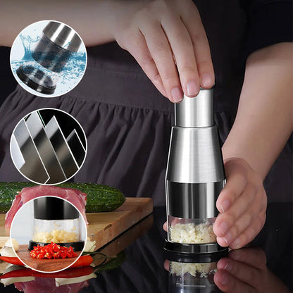 GarlicMaster™ | Efficient Garlic Press for Quick Crushing & Easy Cleanup in Kitchen Cooking