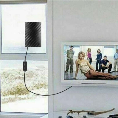 4K Indoor TV Aerial | 600-Mile Range, Plug & Play Installation for Free HD Channels