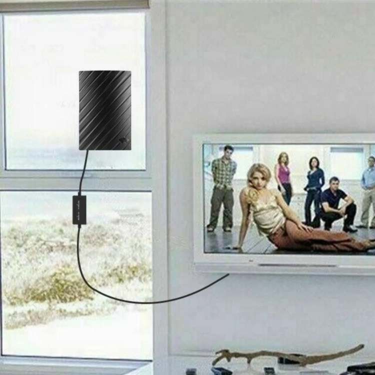 4K Indoor TV Aerial | 600-Mile Range, Plug & Play Installation & Ideal for Free HD Channels at Home