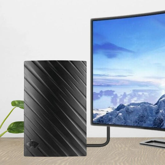 4K Indoor TV Aerial | 600-Mile Range, Easy Plug & Play Installation for Unlimited Free HD Channels