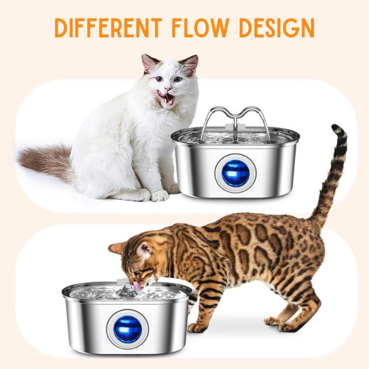 Pet Water Fountain | Silent Operation, Durable Stainless Steel & Ideal for Cats and Dogs