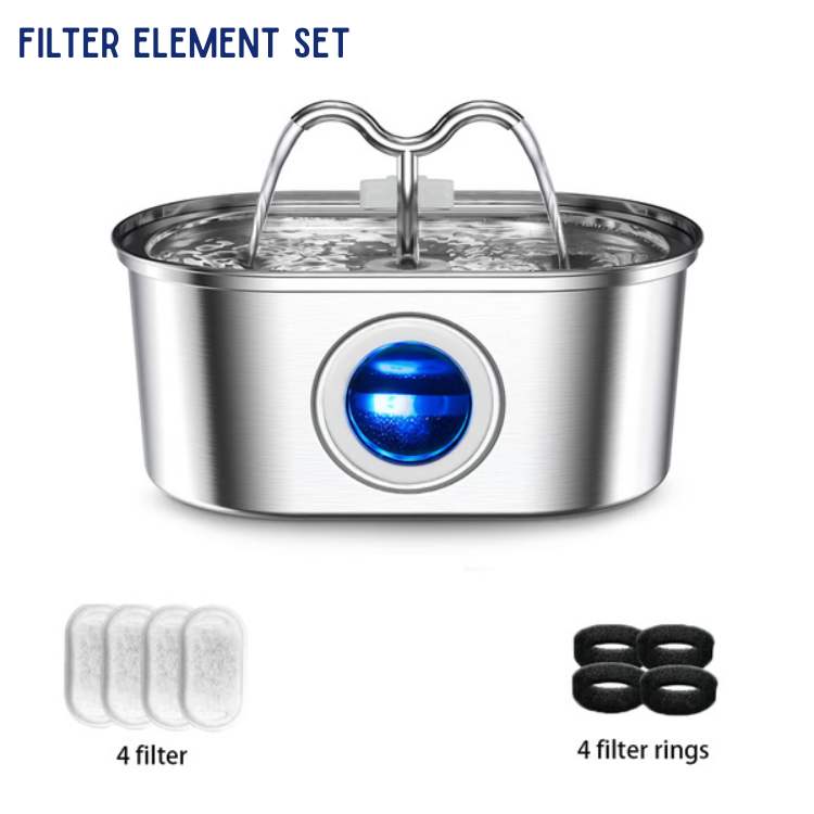 Pet Water Fountain | Silent Operation, Durable Stainless Steel & Ideal for Cats and Dogs