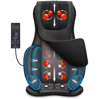 Shiatsu Back Massager with Heat | Ergonomic, Portable & Ideal for Home or Office Relaxation