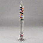 Galileo Thermometer with Floating Glass Bulbs - Decorative Temperature Measurement for Home & Office Decor