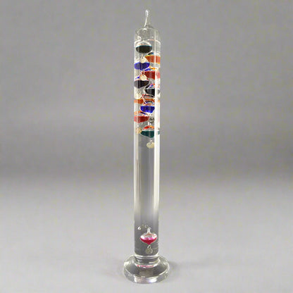 Galileo Thermometer with Floating Glass Bulbs - Decorative Temperature Measurement for Home & Office Decor