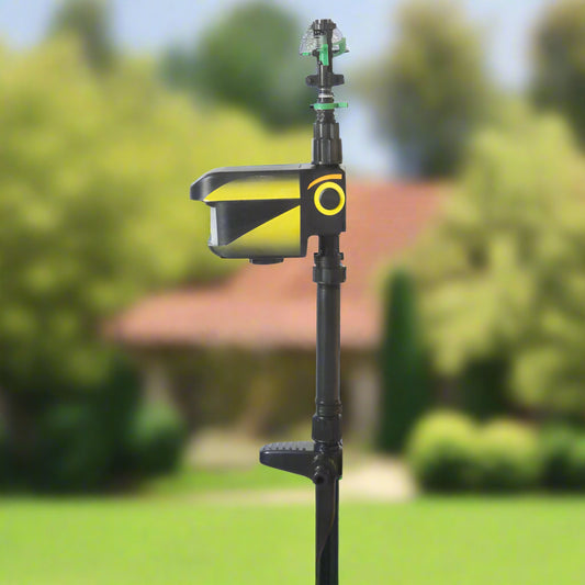 Motion Activated Deer Repellent Sprinkler - Solar Powered Animal Deterrent for Gardens & Lawns