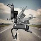 Car Phone Holder with Adjustable Mount for Dashboard & Windshield - Universal Fit for Smartphones and GPS Devices