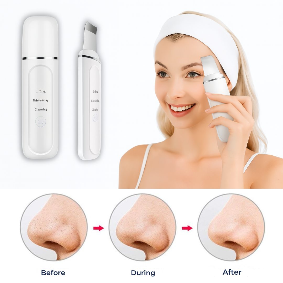 Facial Skin Cleansing Brush – Ultrasonic Skin Scrubber Device for Deep Clean & Pore Refinement