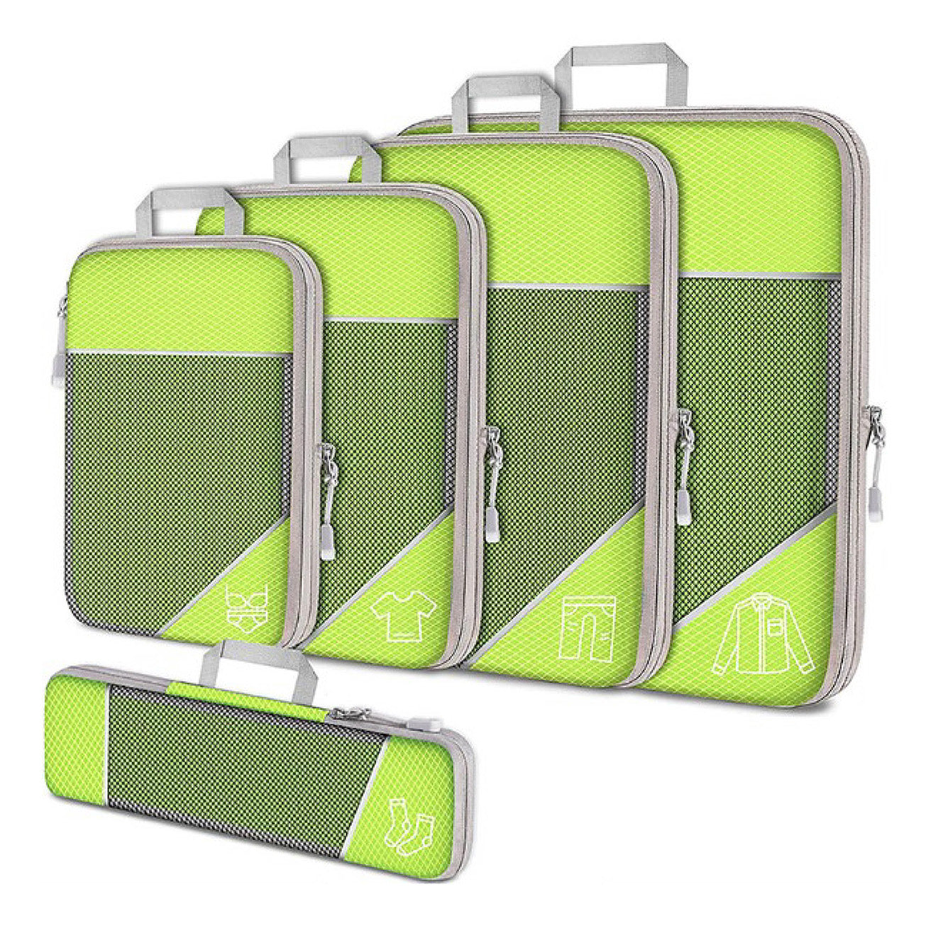 Compression Packing Cubes | Maximise Space by 60%, Lightweight & Durable for Travel, Hiking, Camping & Road Trips