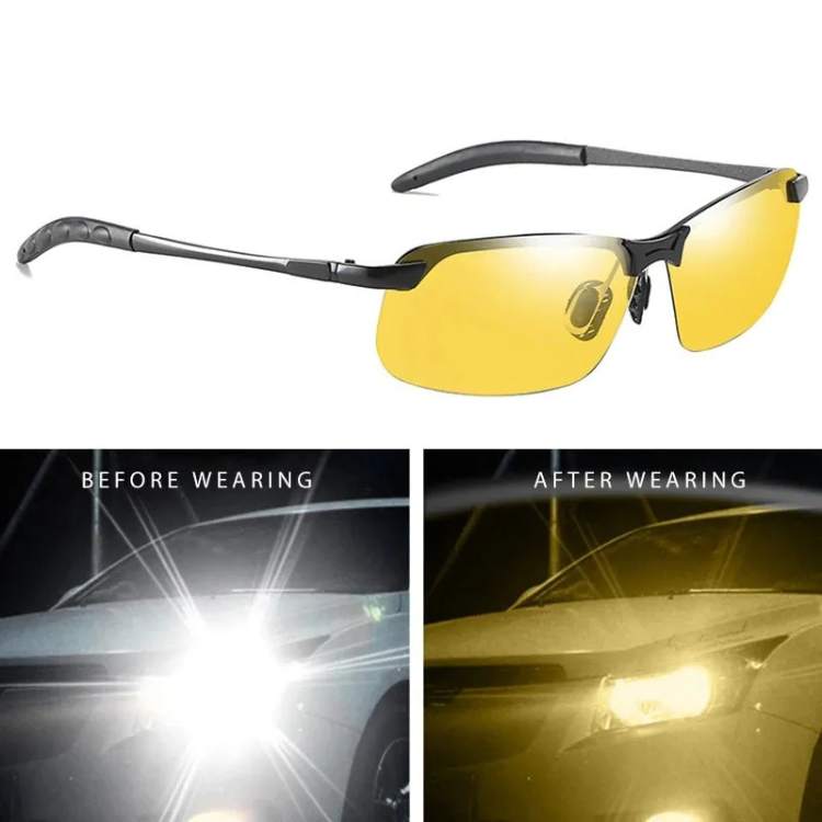Night Driving Glasses | Yellow Lenses to Reduce Glare & Eye Strain for Safer Night Rides