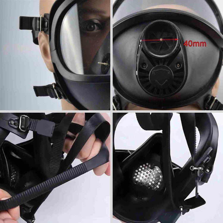 Multi-Filter NRBC Gas Mask | Built-In Hydration, Anti-Fog Visor & Comfortable for Tactical Operations