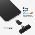 Mini Wireless Lavalier Micophone | For Content Creators & Video Recording