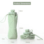 Collapsible Water Bottle | BPA-Free, Leak-Proof & Eco-Friendly for Hiking, Commuting & Workouts