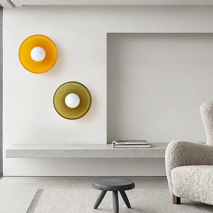 Modern Round LED Ceiling Light Fixture - Energy-Efficient Lighting for Living Room & Kitchen Spaces