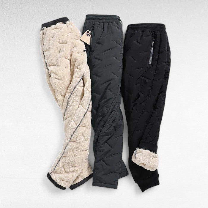 Waterproof Fleece Lined Thermal Trousers – Mens & Womens Outdoor Cargo Work Pants | Warm, Windproof & Durable