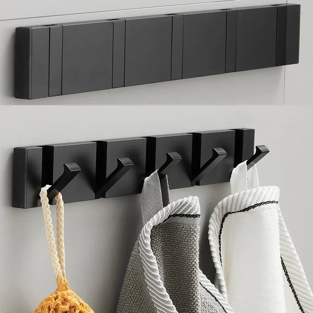 Foldable Wall Coat Hooks – Space Saving Heavy Duty Door & Bathroom Robe Hook
